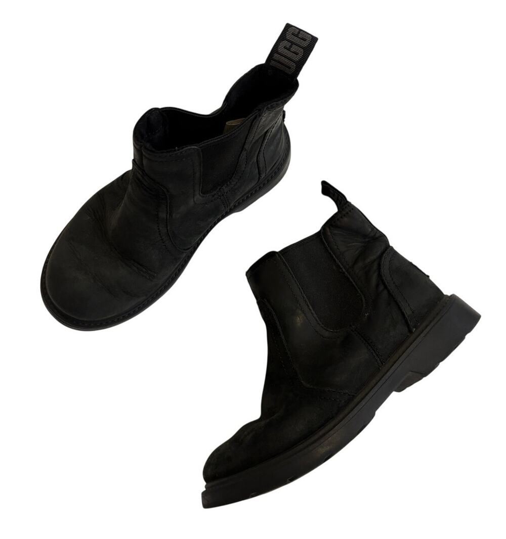 UGG Bolden Weather Kids Chelsea Ankle Boots Black Size 13 Waterproof